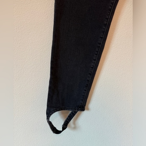 NWT Favorite Daughter The Evelyn High-Rise Storm Black Slim Straight Jeans 31 - Picture 7 of 15